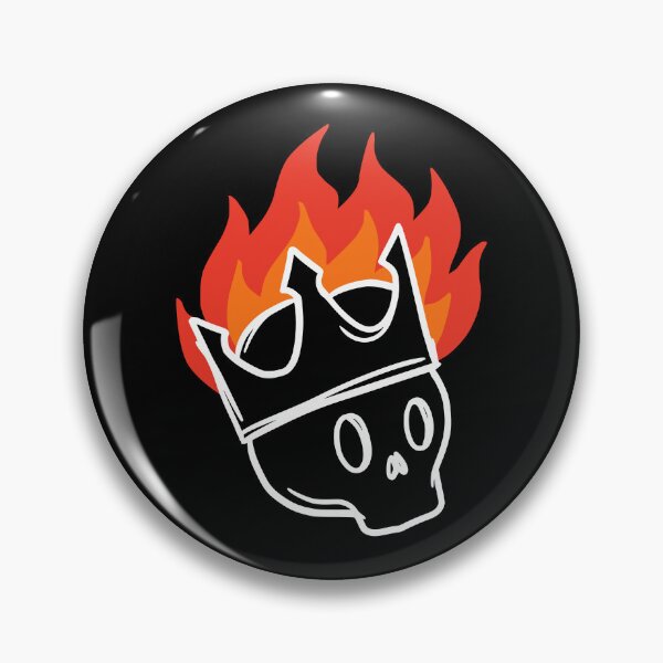 Item preview, Flaming Crown Skull designed and sold by Imaginationbeyond.