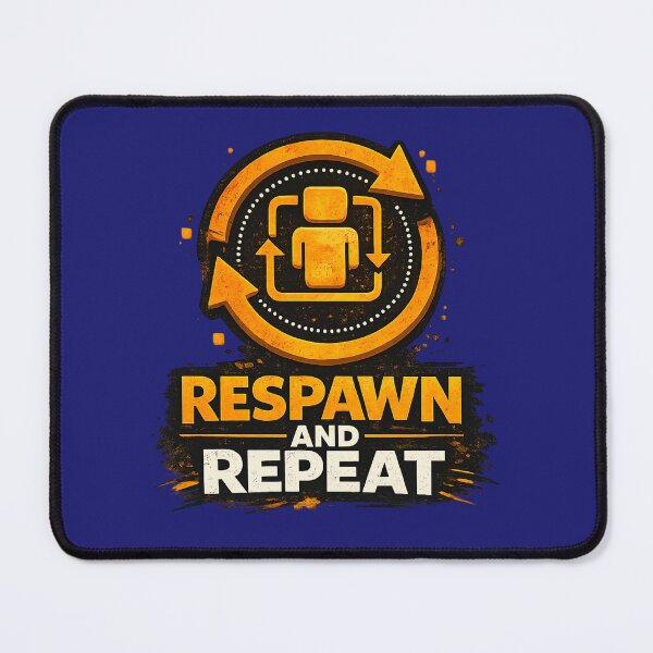 Item preview, Respawn and Repeat – Funny VR Gaming Shirt for Rec Room Gamers & Virtual Reality Players designed and sold by mocci10.