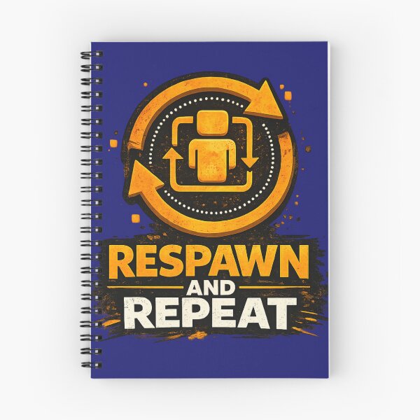 Item preview, Respawn and Repeat – Funny VR Gaming Shirt for Rec Room Gamers & Virtual Reality Players designed and sold by mocci10.
