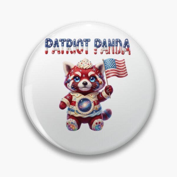 Item preview, Freedom Frosting Cosmic Cupcake Companion Patriot Panda designed and sold by highvibz72.