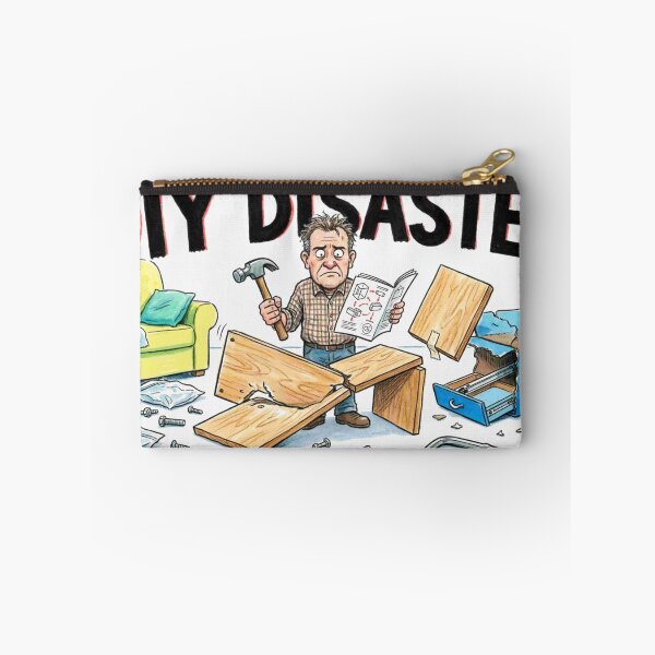 Item preview, DIY Disaster - Furniture Assembly Fail Funny Cartoon designed and sold by Petringo.