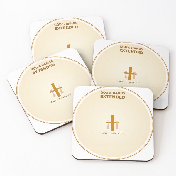 Item preview, Gods Hands Extended Nurse Christian Sticker Isaiah 4110 Faith Healthcare Gift designed and sold by tsm2015.