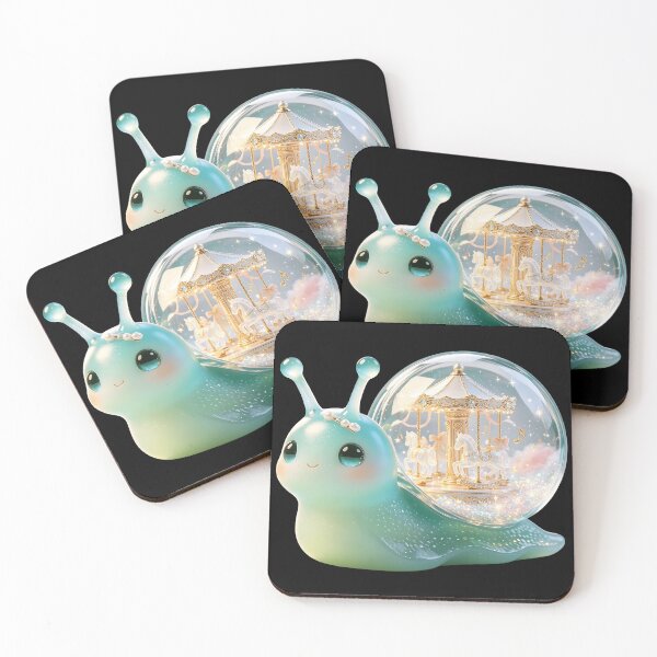 Item preview, Emerald Snail - Magical Carousel Dream & Golden Starlight designed and sold by ABYSSLAB.