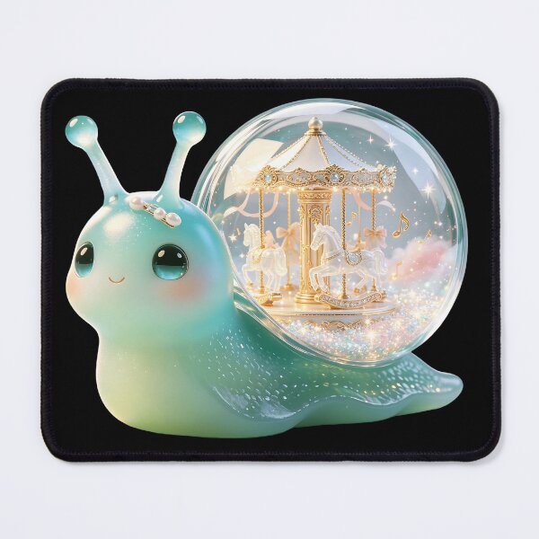 Item preview, Emerald Snail - Magical Carousel Dream & Golden Starlight designed and sold by ABYSSLAB.