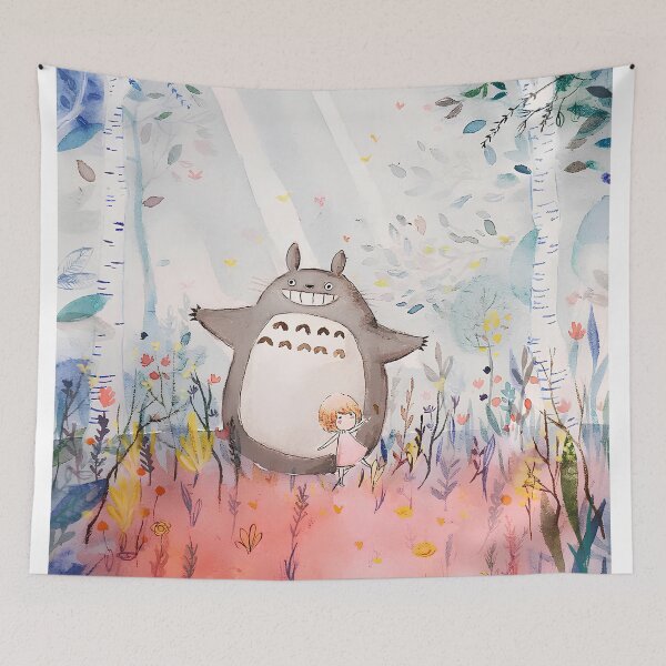 Item preview, Cute kawaii big smile monsters %[[totoros]]%-%[ghiblis]%- aways on forest designed and sold by ITsyxuanart.