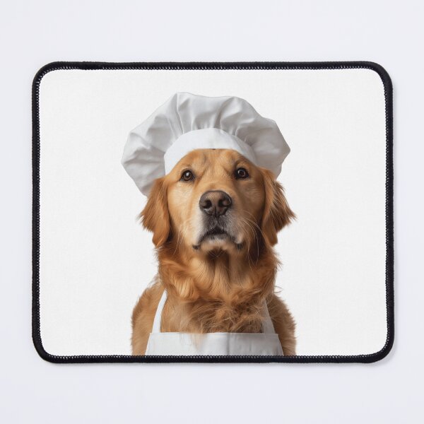 Item preview, Funny Golden Retriever Dog Chef Realistic Animal Cooking Humor Art designed and sold by LazyOwlStore.