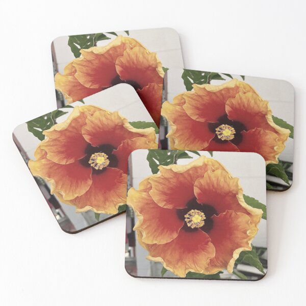 Item preview, Tropical Orange Hibiscus  designed and sold by Fayes4Art.