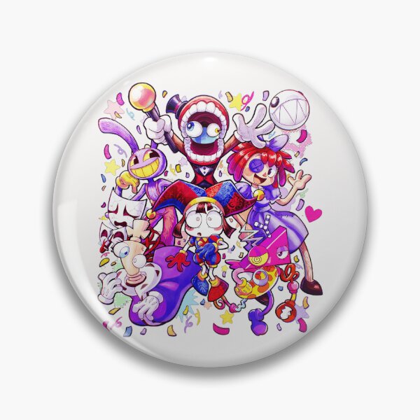 Item preview, The Amazing Digital Circus Characters Fan Design designed and sold by SeraXYZ.