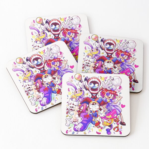 Item preview, The Amazing Digital Circus Characters Fan Design designed and sold by SeraXYZ.