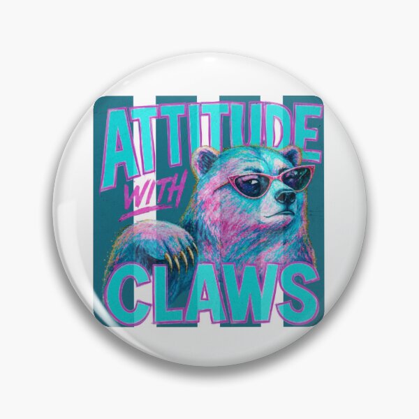 Item preview, Sassy Attitude With Claws Raccoon Retro Textured Design designed and sold by DivineHaven.