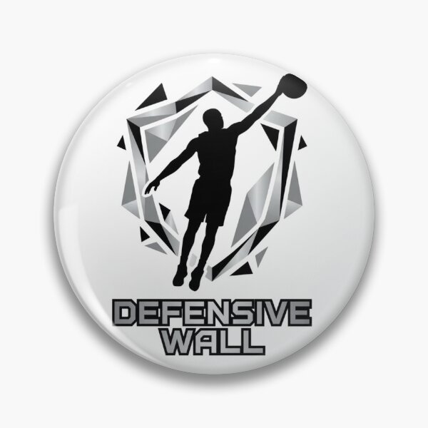 Item preview, Defensive Wall Shattered Shield Basketball Logo Art designed and sold by onjcdesign.
