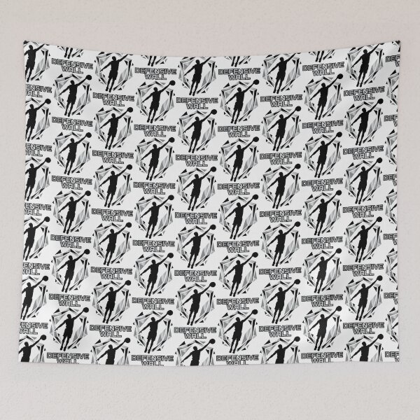 Item preview, Defensive Wall Shattered Shield Basketball Logo Art designed and sold by onjcdesign.