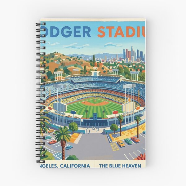 Item preview, Dodger Stadium Retro Art Poster - David Hockney Style Square Print designed and sold by subjectivityxx.