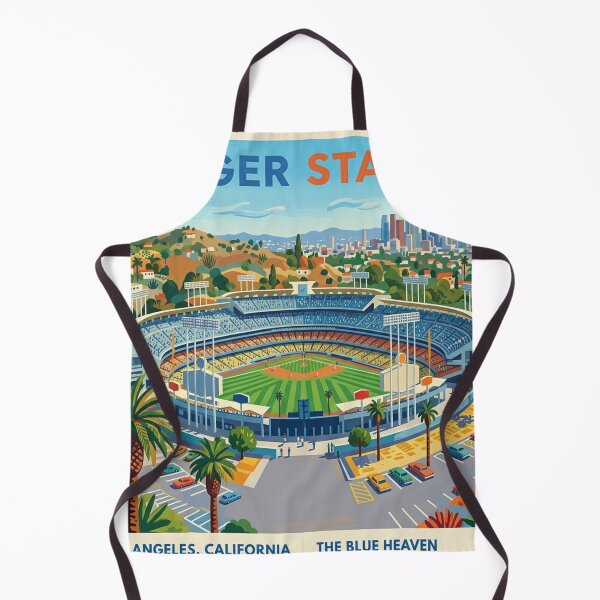 Item preview, Dodger Stadium Retro Art Poster - David Hockney Style Square Print designed and sold by subjectivityxx.
