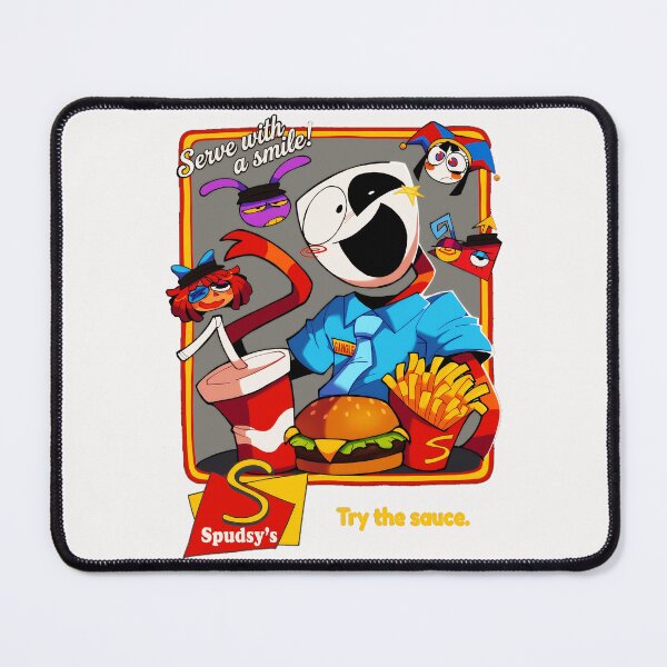 Item preview, Serve With A Smile! Spudsy's Try The Sauce. Fast Food Worker Restaurant Crew designed and sold by SeraXYZ.