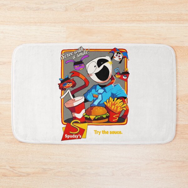 Item preview, Serve With A Smile! Spudsy's Try The Sauce. Fast Food Worker Restaurant Crew designed and sold by SeraXYZ.