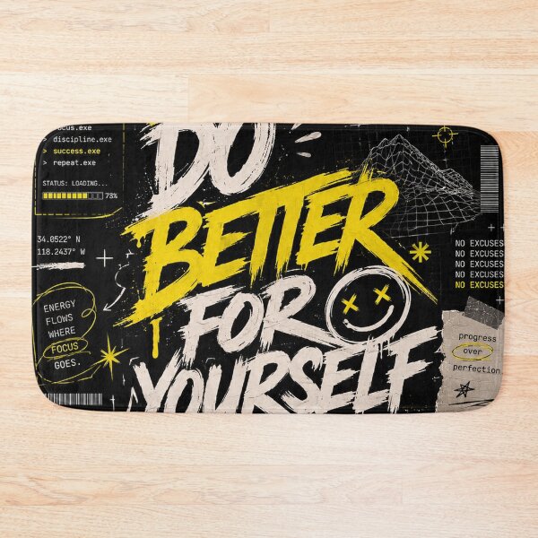 Item preview, Do Better For Yourself Motivational Poster | Self Improvement Wall Art | Discipline Mindset Success Quote designed and sold by NBT-NOVA.