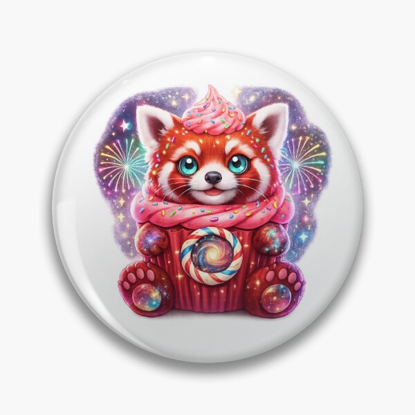 Item preview, Red Panda Sparkler | Cosmic Fireworks Cupcake Companion designed and sold by highvibz72.