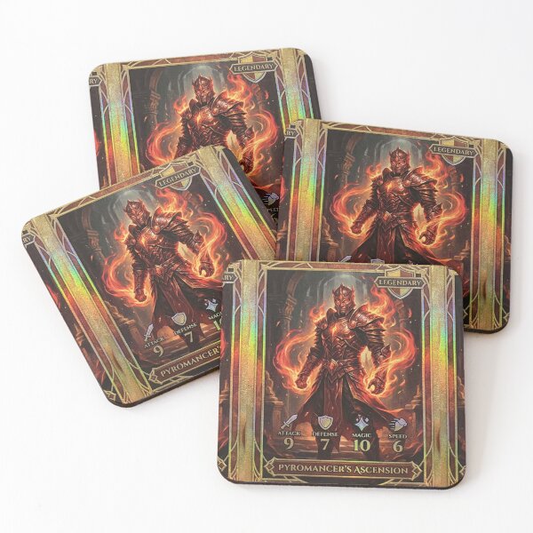 Item preview, Legendary Fire Mage Fantasy Card designed and sold by EchoWave11.