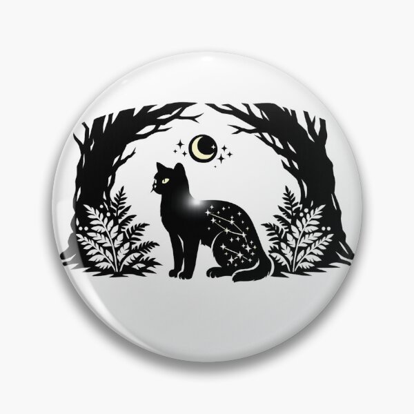 Item preview, Mythical Forest Cat Spirit Celestial Celestial Witchy Cat designed and sold by tineldesign.