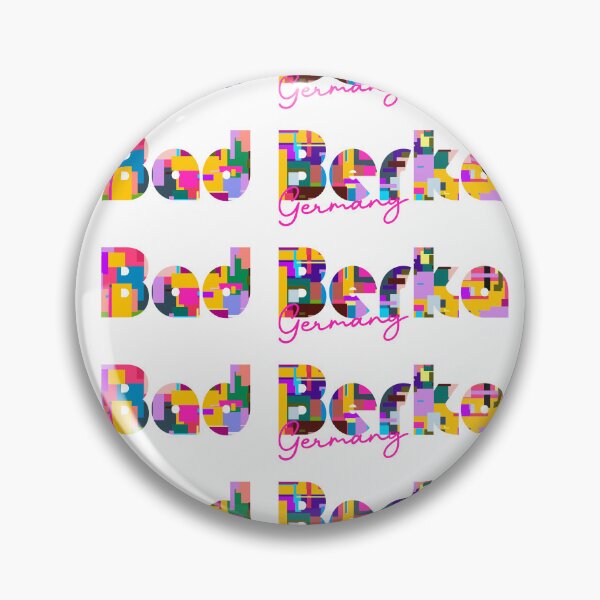 Item preview, Bad Berka, Germany, Vibrant Abstract City Typography Art designed and sold by Wanderful-roads.