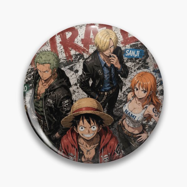 Item preview, Straw Hat Pirates Vintage Grunge Anime Poster | Crew Streetwear Art designed and sold by Dyan4.