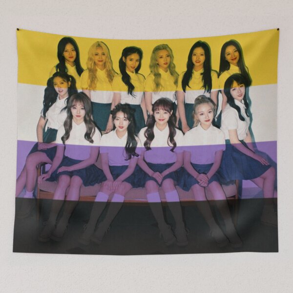 Item preview, loona ot12 nonbinary pride flag designed and sold by meuliasshop.