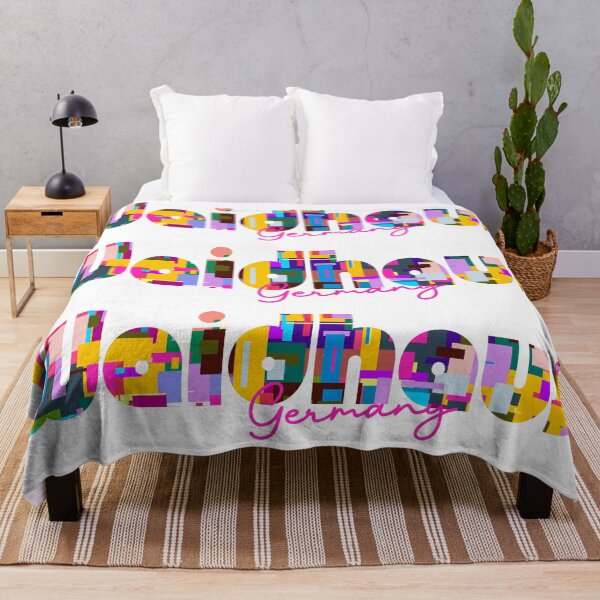 Item preview, Waidhaus, Germany, Vibrant Abstract City Typography Art designed and sold by Wanderful-roads.