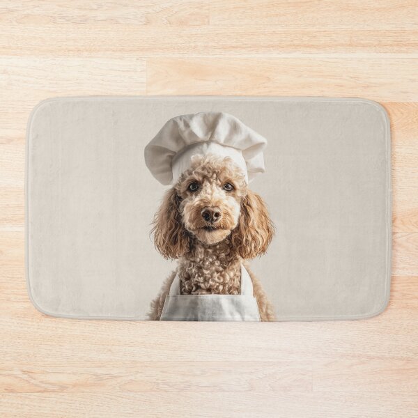 Item preview, Funny Poodle Dog Chef Realistic Animal Cooking Humor Art designed and sold by LazyOwlStore.