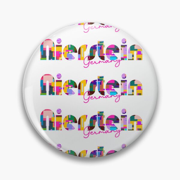 Item preview, Nierstein, Germany, Vibrant Abstract City Typography Art designed and sold by Wanderful-roads.
