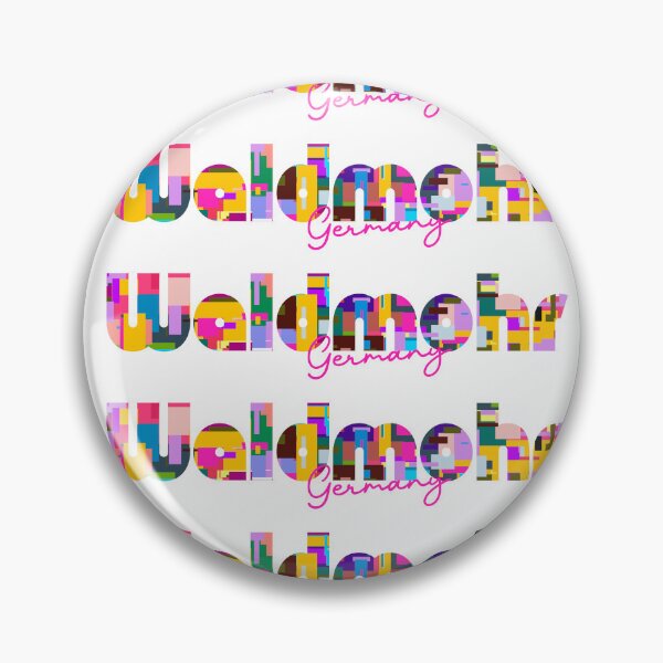 Item preview, Waldmohr, Germany, Vibrant Abstract City Typography Art designed and sold by Wanderful-roads.