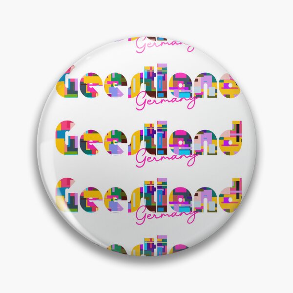 Item preview, Geestland, Germany, Vibrant Abstract City Typography Art designed and sold by Wanderful-roads.