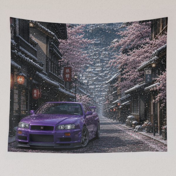 Item preview, Midnight Purple Sakura designed and sold by WaveyJane.