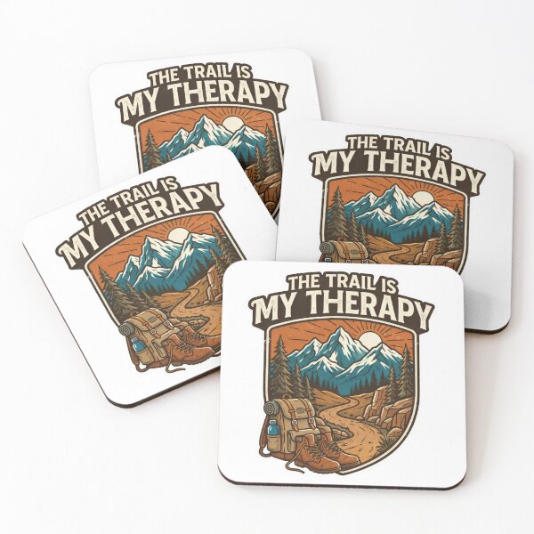 Item preview, Vintage Hiking Graphic The Trail Is My Therapy T-Shirt  designed and sold by Gabe1983.