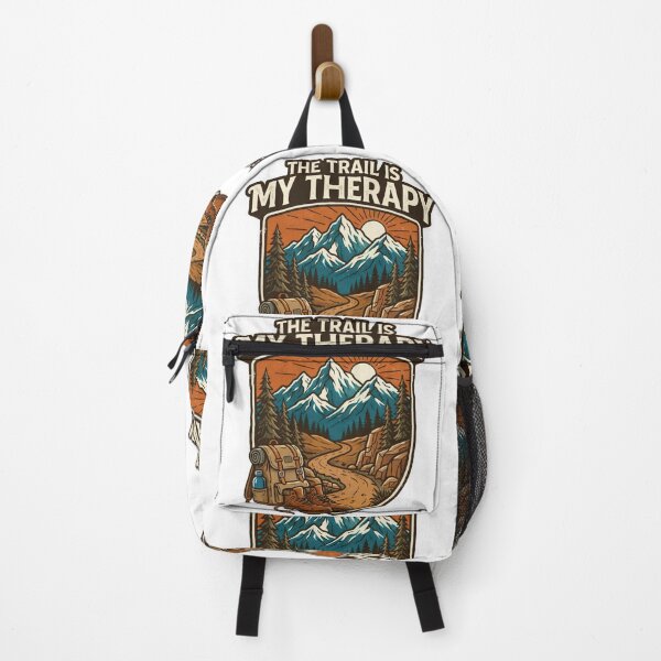 Item preview, Vintage Hiking Graphic The Trail Is My Therapy T-Shirt designed and sold by GabeMountainArt.