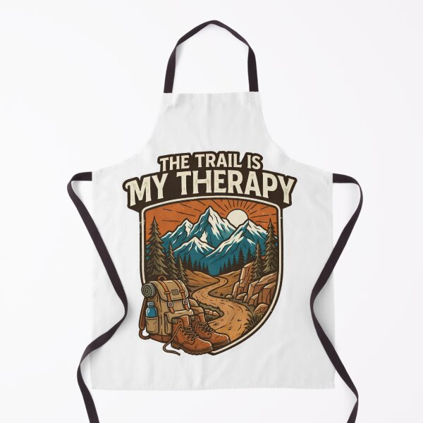 Item preview, Vintage Hiking Graphic The Trail Is My Therapy T-Shirt designed and sold by Gabe1983.