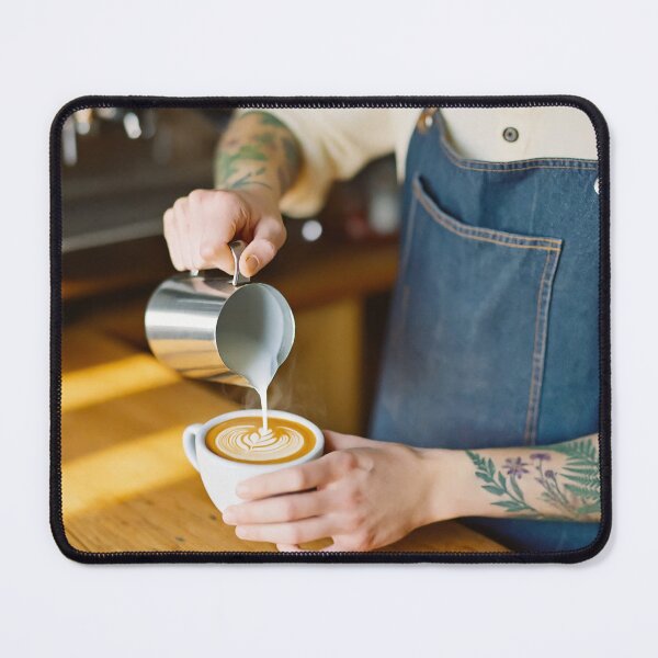 Item preview, barista crafting latte art designed and sold by psychoshadow.