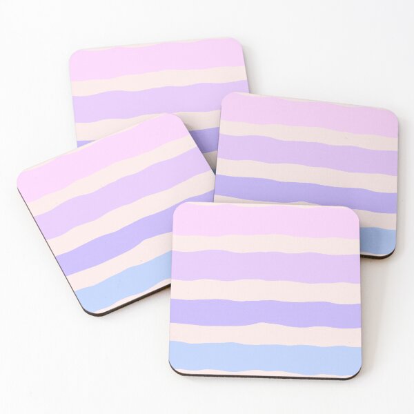 Item preview, Hand Drawn Horizontal Pastel Wavy Stripes Pattern designed and sold by SweetLilith.