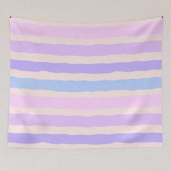Item preview, Hand Drawn Horizontal Pastel Wavy Stripes Pattern designed and sold by SweetLilith.
