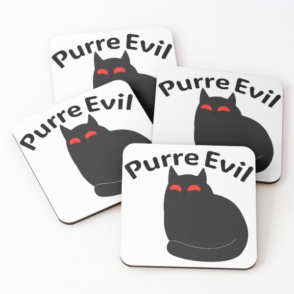 Item preview, Purre Evil Devil Cat – Exploding Kittens Inspired Funny Dark Cute Black Cat Design designed and sold by CozyLittleShop.