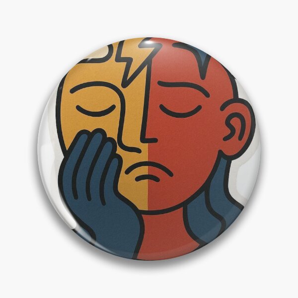 Item preview, Mental Health Storm and Calm Abstract Portrait designed and sold by EmylDesigns.