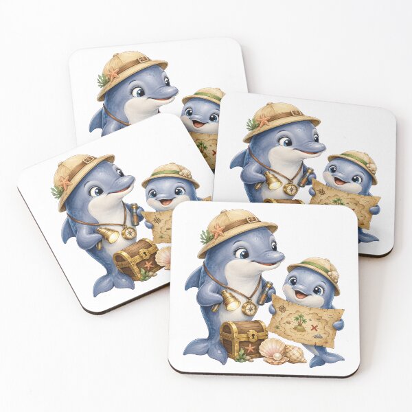 Item preview, Cute Dolphin Treasure Hunt Adventure designed and sold by Passionread.