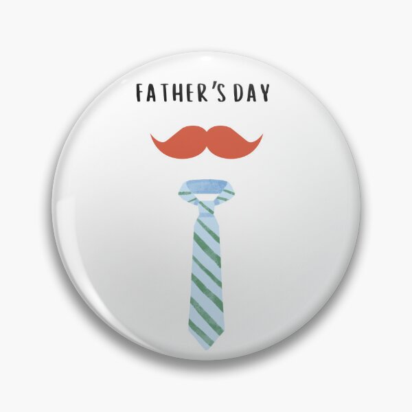 Item preview, Father's Day Best Gift for Dads with Red Mustache and Blue Neck Tie designed and sold by foryourbestself.