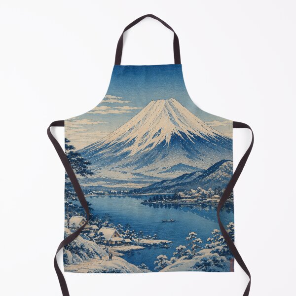 Item preview, Snow Capped Fuji – Hokusai Inspired Woodblock Print designed and sold by Hidden Japan Coloring Book.