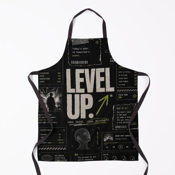 Item preview, Level Up Motivation Poster | Self Improvement Mindset | Discipline Focus Consistency | Dark Aesthetic Inspirational Wall Art designed and sold by NBT-NOVA.