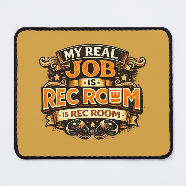 Item preview, My Real Job Is Rec Room Gamer | VR Gaming Virtual Reality Paintball Game Dodgeball Gamer Sticker designed and sold by mocci10.