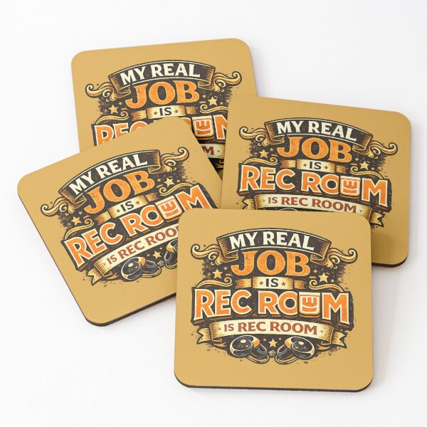 Item preview, My Real Job Is Rec Room Gamer | VR Gaming Virtual Reality Paintball Game Dodgeball Gamer Sticker designed and sold by mocci10.