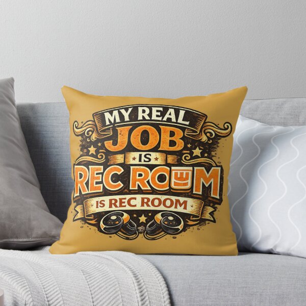 Item preview, My Real Job Is Rec Room Gamer | VR Gaming Virtual Reality Paintball Game Dodgeball Gamer Sticker designed and sold by mocci10.