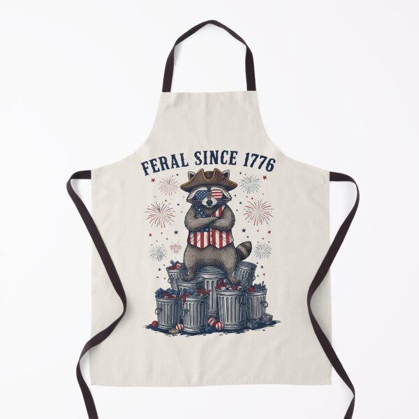 Item preview, Feral Since 1776 Raccoon Shirt – Funny Patriotic Trash Panda T-shirt designed and sold by ZyxDes.