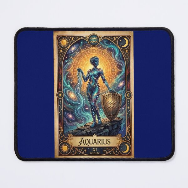 Item preview, Aquarius Zodiac Tarot Card Vintage Fantasy Art designed and sold by DeerHouse.
